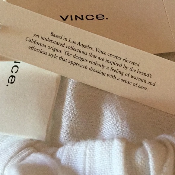 NWT Vince White Linen Pants - Picture 7 of 8